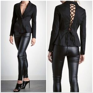 NWT SHILLA The Label DESIRE Lace Back Blazer XS​​​​​